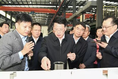 楊光榮、孫正東分別率隊觀摩全市產業發展項目 瑞琦塑膠展現建設成果